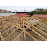 Construção de Telhado Residencial em Estrutura Metálica Cerqueira César - Construção de Telhado em Madeira